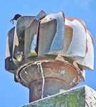 Common starling | Tāringi. Successful nest in revolving cowl. Lower Hutt, November 2007. Image © John Flux by John Flux.